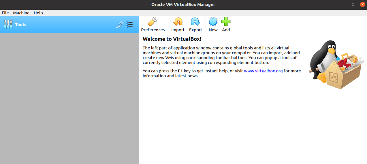 Installazione Fresh VirtualBox